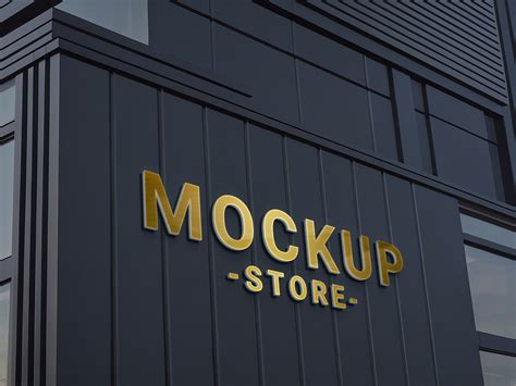 Free Building Logo Mockup PSD | Mockuptree