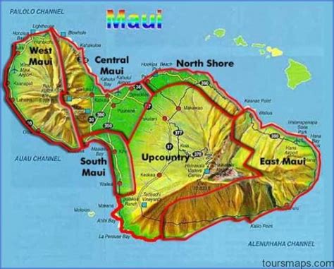 Map of HAWAII MAUI - ToursMaps.com