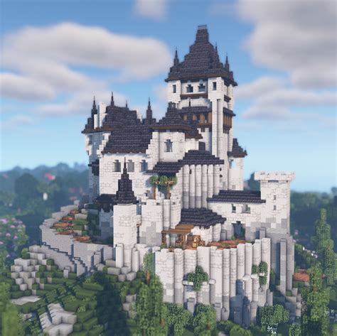 Castle Build Minecraft Schematic Castle Layout