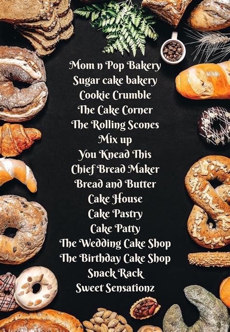 187 Bakery Names & Name Generator: Bake the World a Better Place | My ...