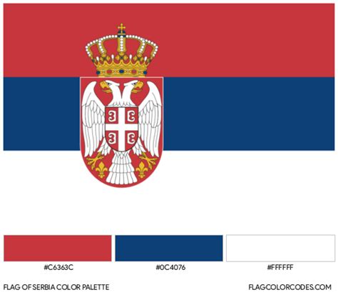 Serbia flag color codes