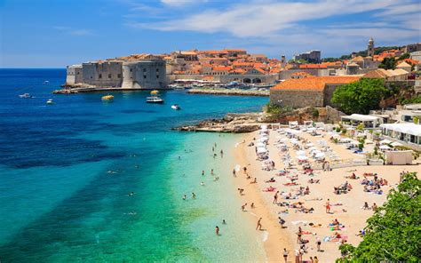 Banje Beach Dubrovnik Croatia Beautiful Beach Hd Wallpaper Download ...