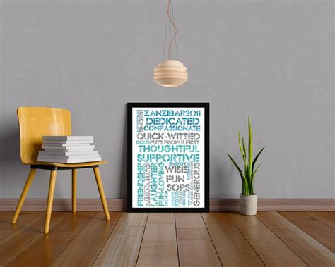 Word Cloud Art Word Cloud Personalised Print Printable Word - Etsy