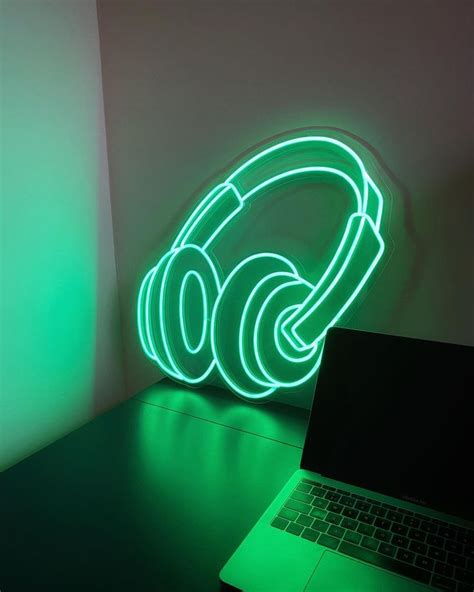 Custom Made Neon Signs, Headphone Neon Sign, LED Business Sign | Neon ...