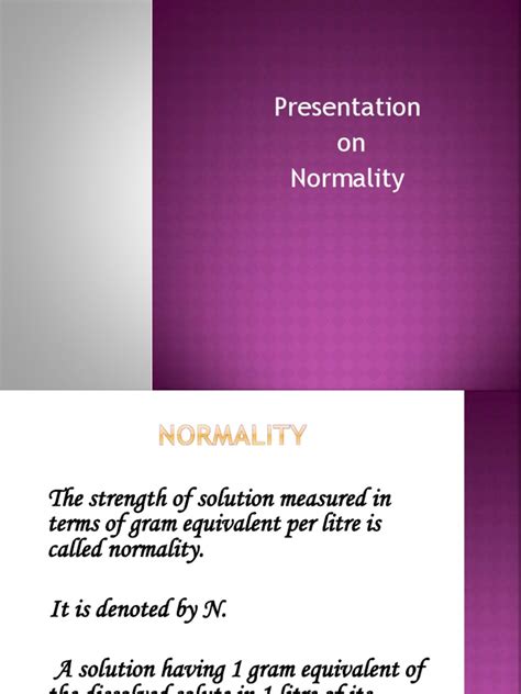 Normality | PDF