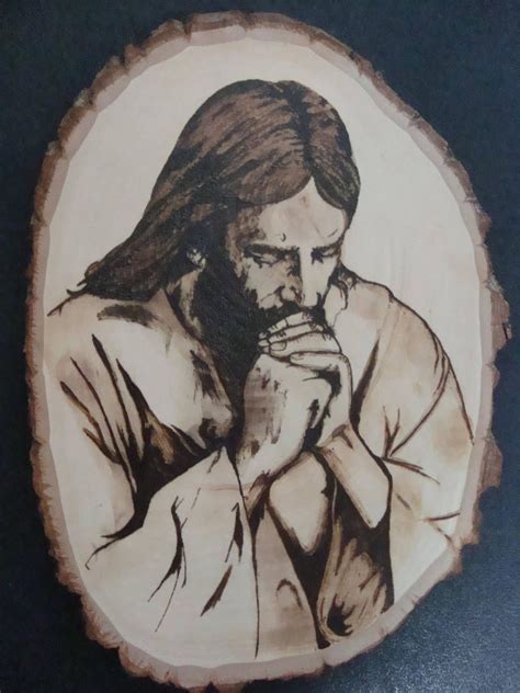 Jesus Christ Pyrography by dppratt | Pyrography patterns, Wood burning ...