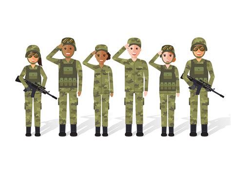 Military people. 547757 Vector Art at Vecteezy