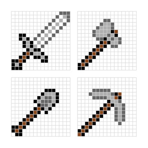 Minecraft pixel art templates — All for the Boys