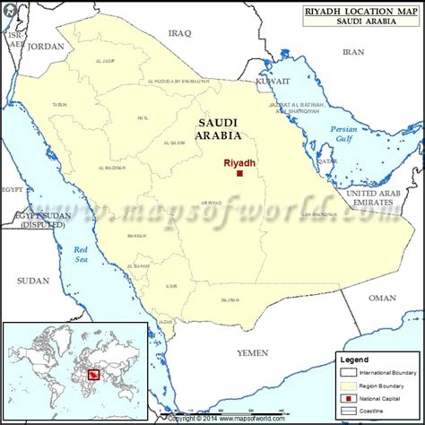 Where is Riyadh | Location of Riyadh in Saudi Arabia Map