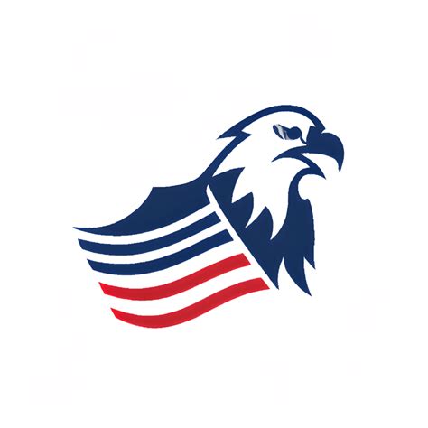 USA Eagle Flag Logo Design · Creative Fabrica