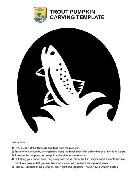 Printable Fish Pumpkin Stencil - Free Printable Templates