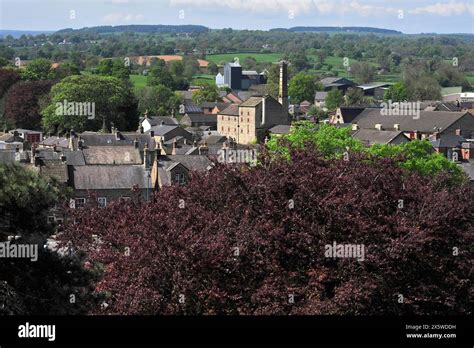 Masham North Yorkshire England showing Theakstons Brewery Stock Photo ...