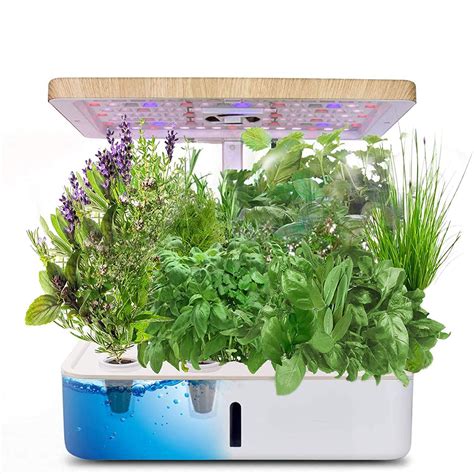 Hydroponics Growing System Indoor Herb Garden Planter Starter Kit with ...