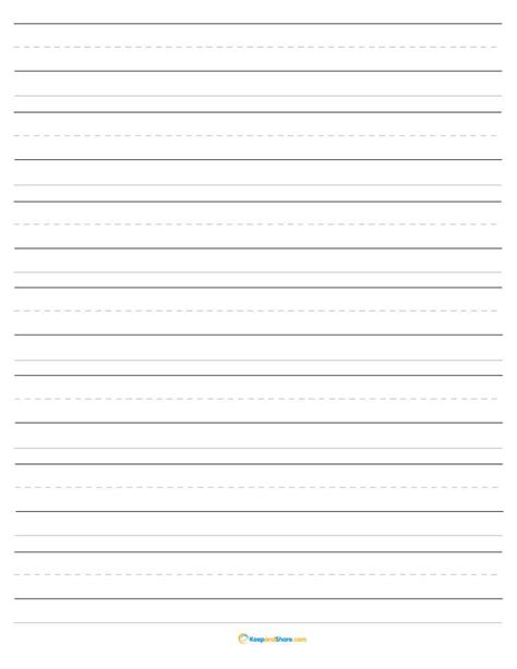 Lined Paper Template For Kids | New Calendar Template Site