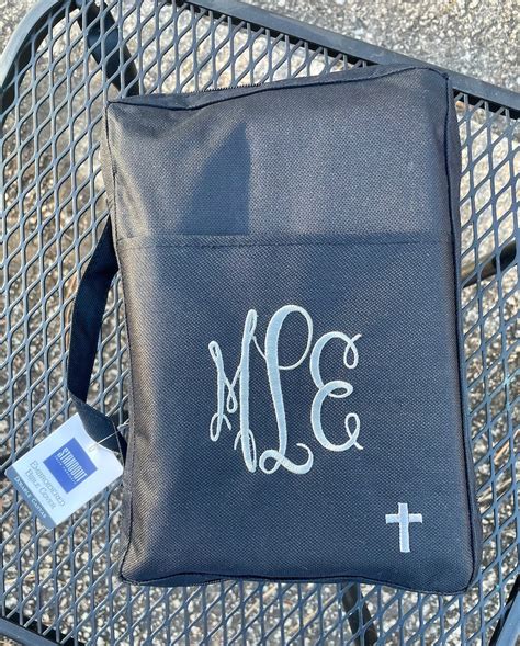 Monogrammed Bible Cover/embroidered Canvas Bible Cover/bible Cover ...