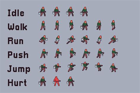 Pixel Art Sprite Sheet Pixel Art Pixel Art Characters Pixel Art ...