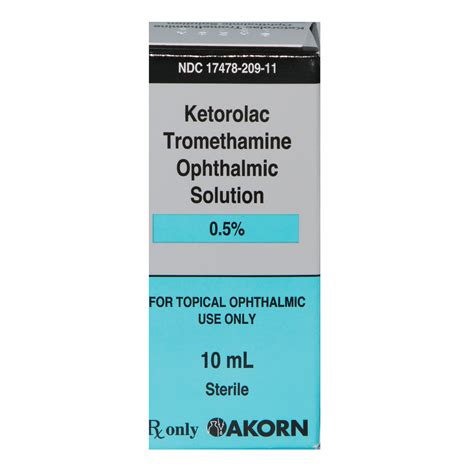 Ketorolac Tromethamine Eye Drops 0.5%, 10mL