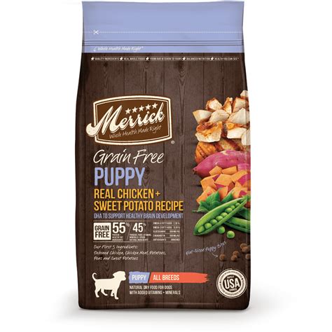 Merrick Grain-Free Puppy Recipe Dry Dog Food, 12 lb - Walmart.com ...