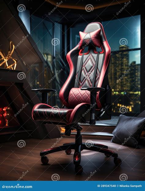 Gaming Chair, Confortable Leather Red and Black Gaming Chair ...