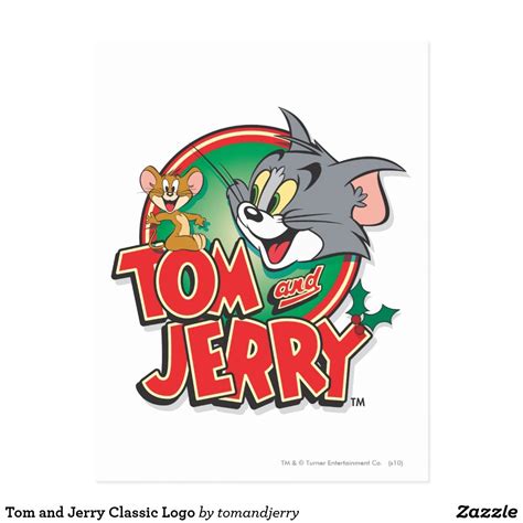 Tom and Jerry Classic Logo Postcard | Zazzle | Tom and jerry, Classic ...