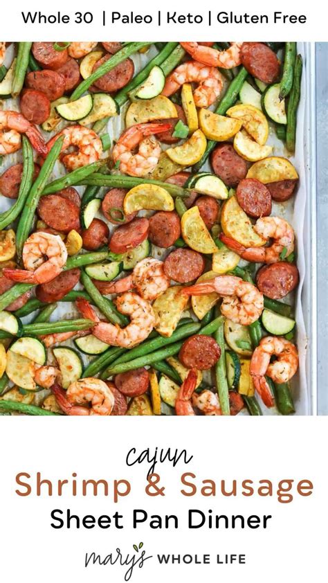 Cajun Shrimp and Sausage Sheet Pan Dinner Recipe