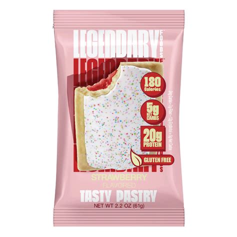 Legendary Foods Tasty Pastry Toaster Pastries Strawberry - 10 Pastries