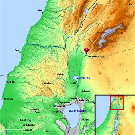 Bible Map: Caesarea Philippi