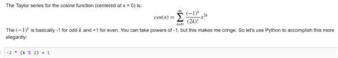 Solved The Taylor series for the cosine function (centered | Chegg.com | Chegg.com