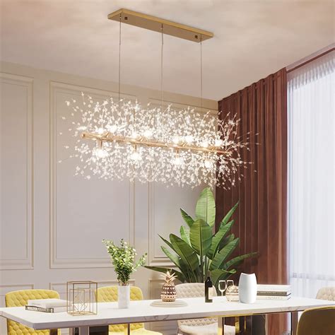 CM MZY 12-Light Crystal Firework Chandelier, Modern Dining Room ...