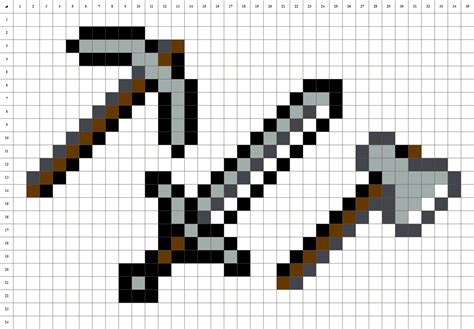 Minecraft • Outils • Pixel Art