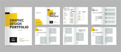 Graphic Design Portfolio Template or Graphic design portfolio layout ...