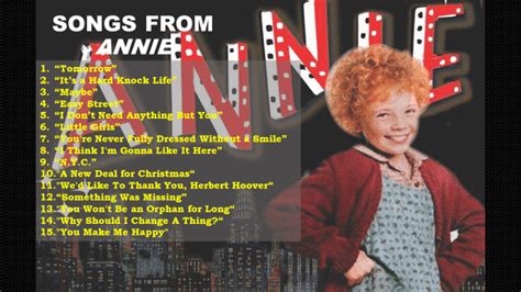 31 Songs From "Annie" (Musical and Movie) - HobbyLark