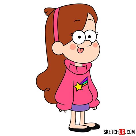 How to draw Mabel Pines - Step by step drawing tutorials | Gravity ...