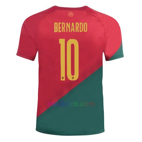 Buy #10 Bernardo Silva Portugal Home Jersey 2022- Mailloten.com