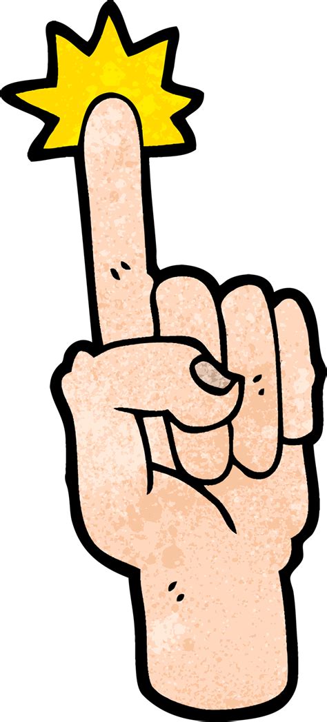 cartoon pointing finger 40356614 PNG