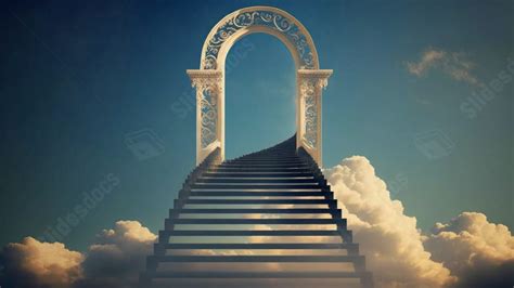 Heavens Gate Clear Sky Powerpoint Background For Free Download - Slidesdocs