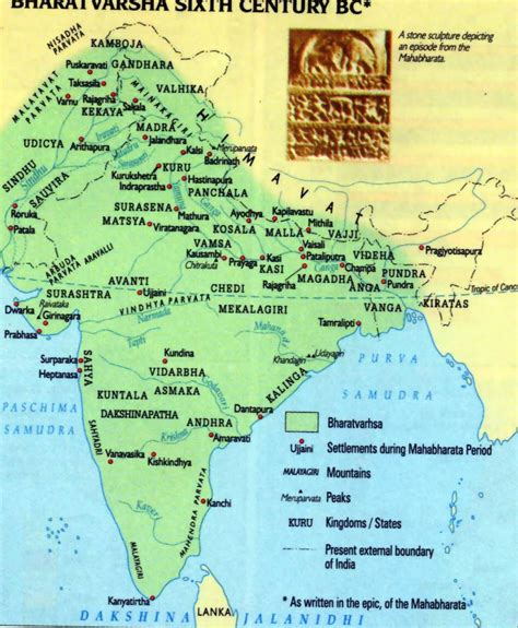 Maps of ancient India - Vedic Library by ISVARA.org