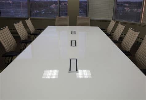 Modern Conference Tables with Built in Technology | Strong Project