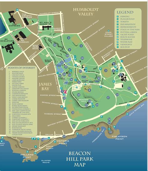 Beacon Hill Park Map | Visitor In Victoria