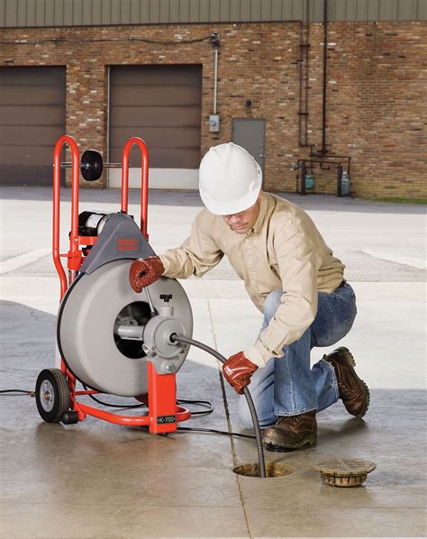 RIDGID Drain Cleaning Machine, Drain Line I.D. Size Range 3 in to 8 in ...