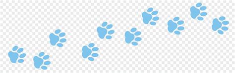 Blue Paw Print Background