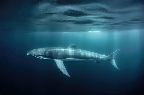 Premium AI Image | A rare glimpse of an antarctic minke whale