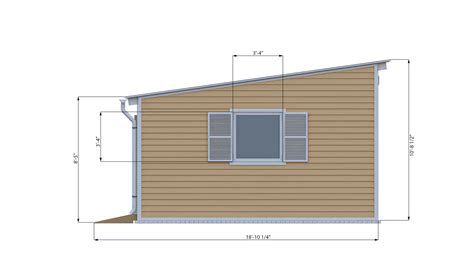 16x24 Lean to Garden Shed Plans - Shedplans.org