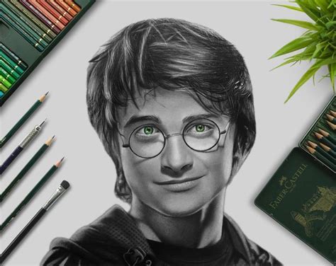 Harry Potter Drawing Drawing by Ali Haider Rehman | Saatchi Art