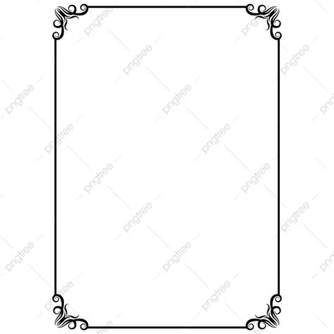 Floral Border A4 PNG Transparent, A4 Paper Border Bold Floral, A4 ...