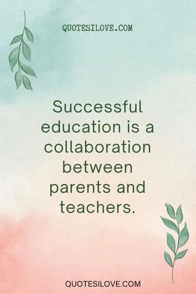 Quotes About Parents and Teachers Working Together - Quotes I Love