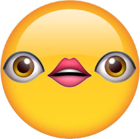 Discord Lip Bite Emoji Transparent Background