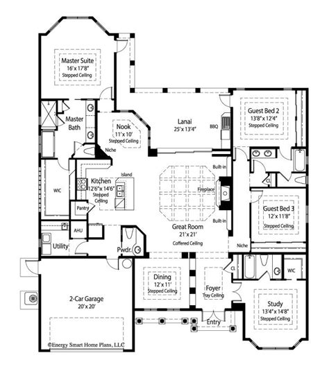 Ponte Vedra House Plan #328 | 4 Bed/Den, 3.5 Bath | 2,723 sq. ft ...