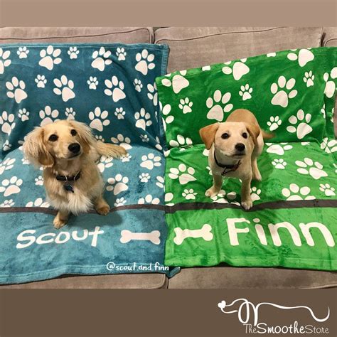 Personalized Dog Blanket - Paw Prints – The Smoothe Store