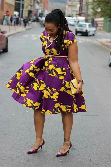 Purple kitenge dresses on Stylevore